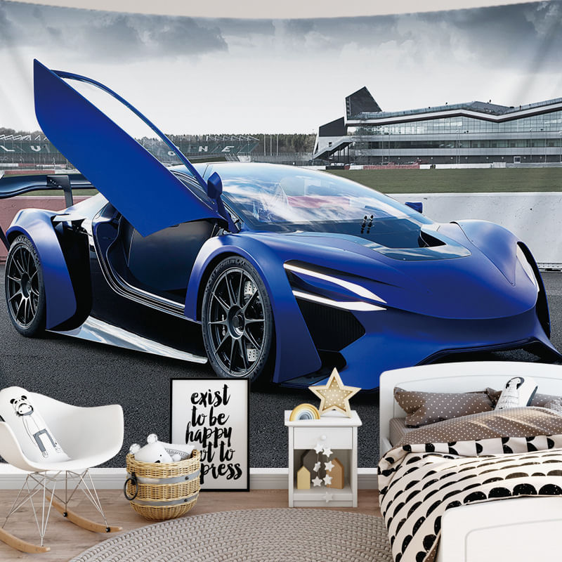Tapeçaria, Carros Esportivos, Estética De Sala De Parede, 130 X 100 Cm, Microtecido