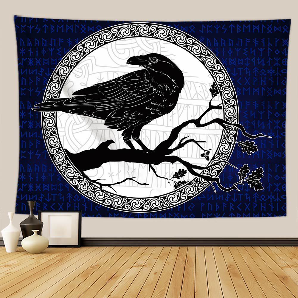 Microtecido Tapestry Eagle Wall Room Aesthetic 150x130cm