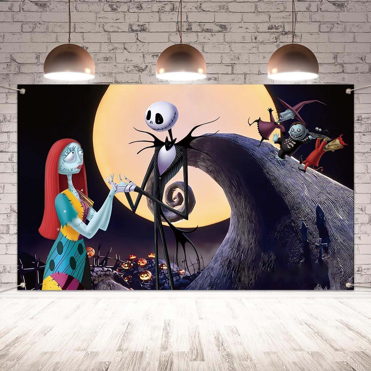 Tapeçaria Para Pendurar Na Parede Nightmare Before Christmas Sally 180x110cm