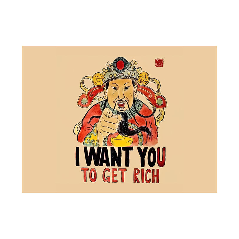 Wall Tapestry Rich Get You To Wall Hanging 100x75cm