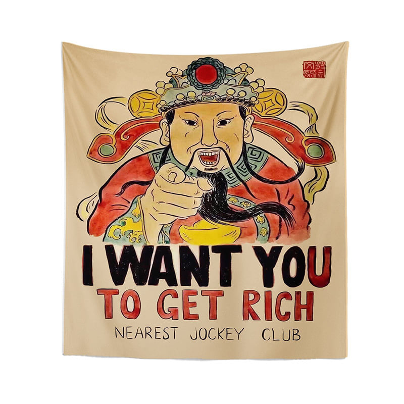 Wall Tapestry Rich Get You To Wall Hanging 100x75cm