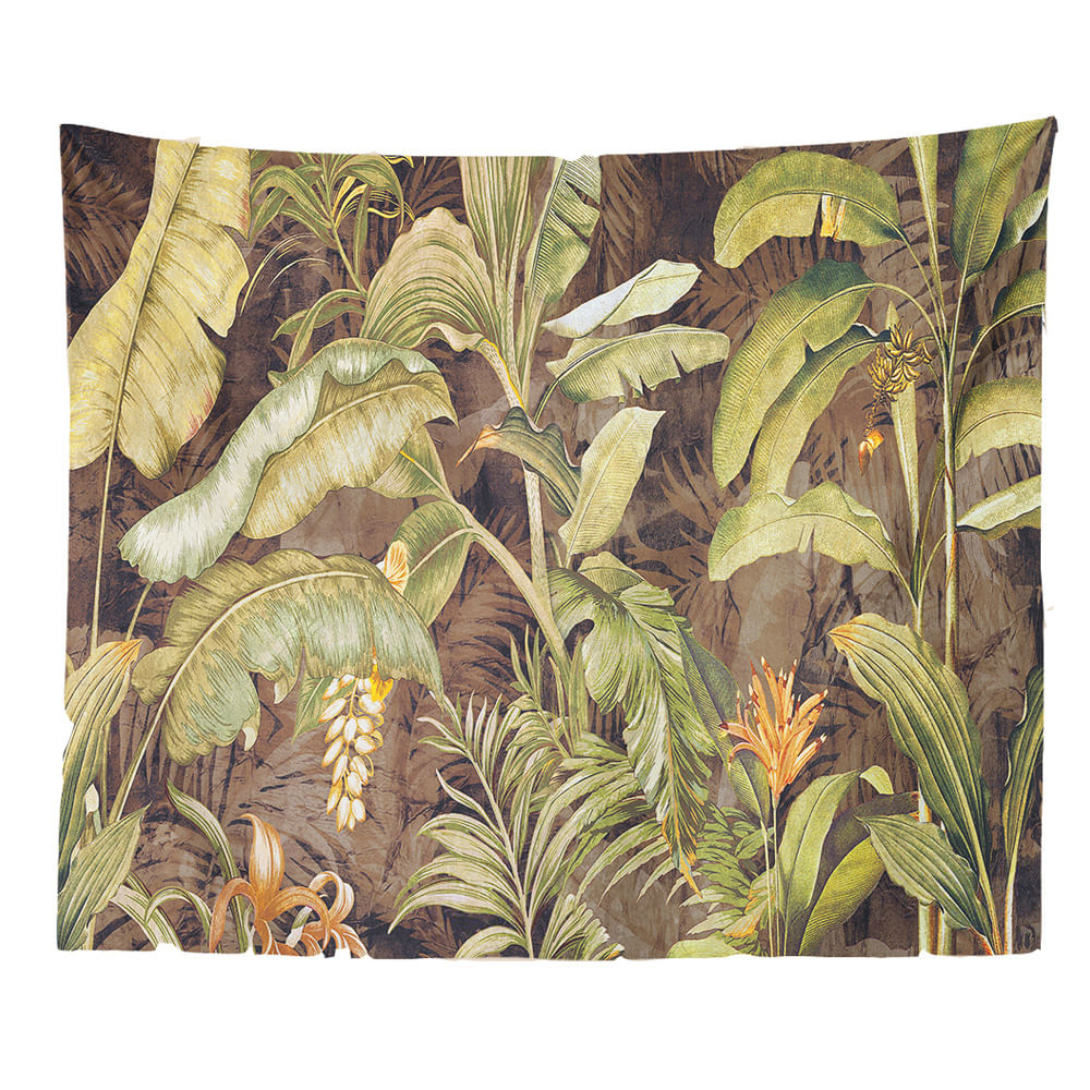 Tapeçaria Green Plant Flower Wall Microfabric 150x100cm