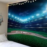 Tapeçaria Stadium City Neon Wall 150x130cm De Fibra De Microtecido