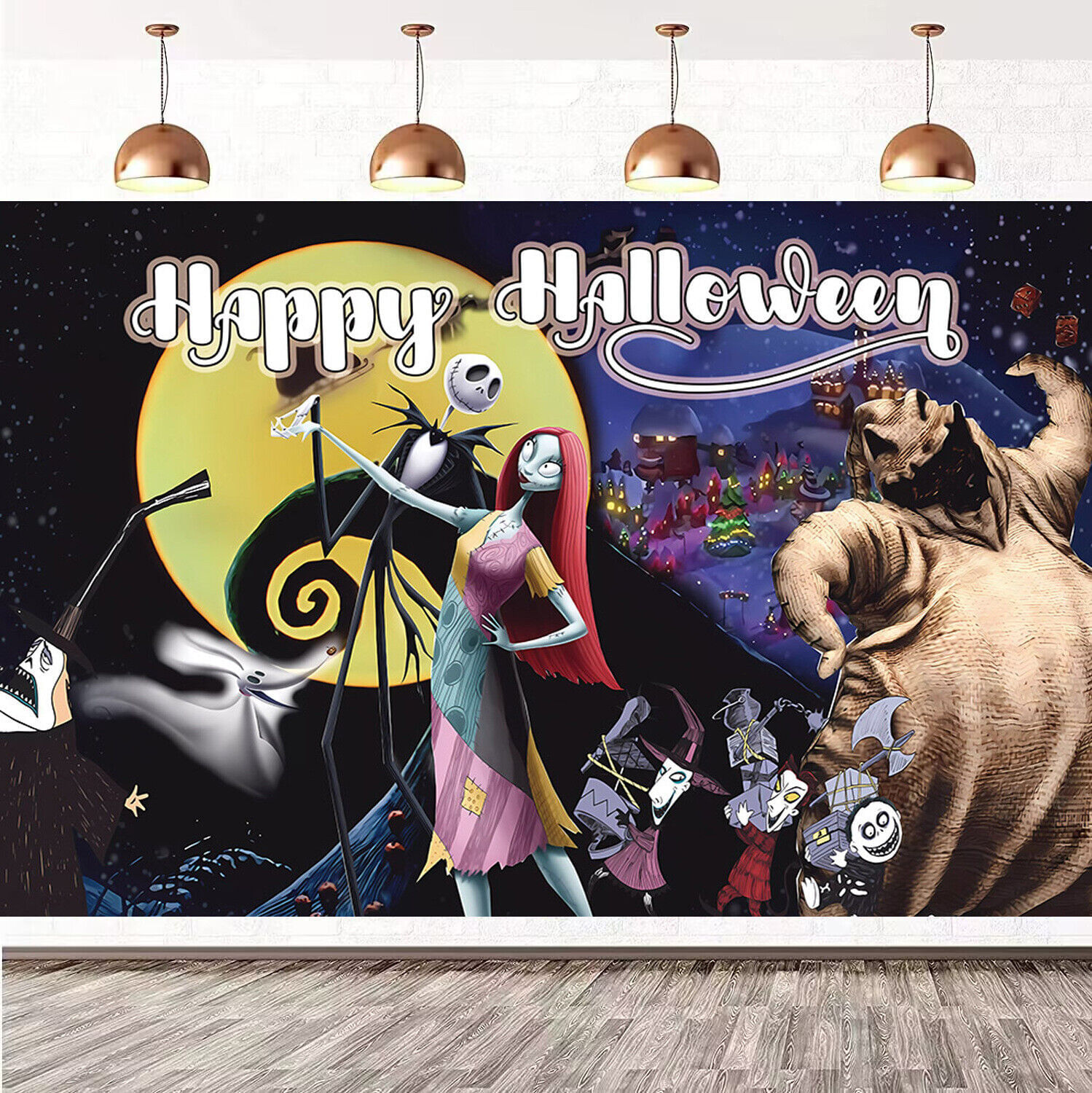 Tapeçaria Happy Halloween Wall Room 180x110cm, Microtecido