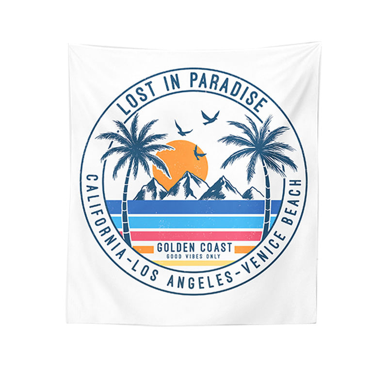 Tapeçaria Golden Coast Wall Microfabric 150x100cm, Decoração De Quarto