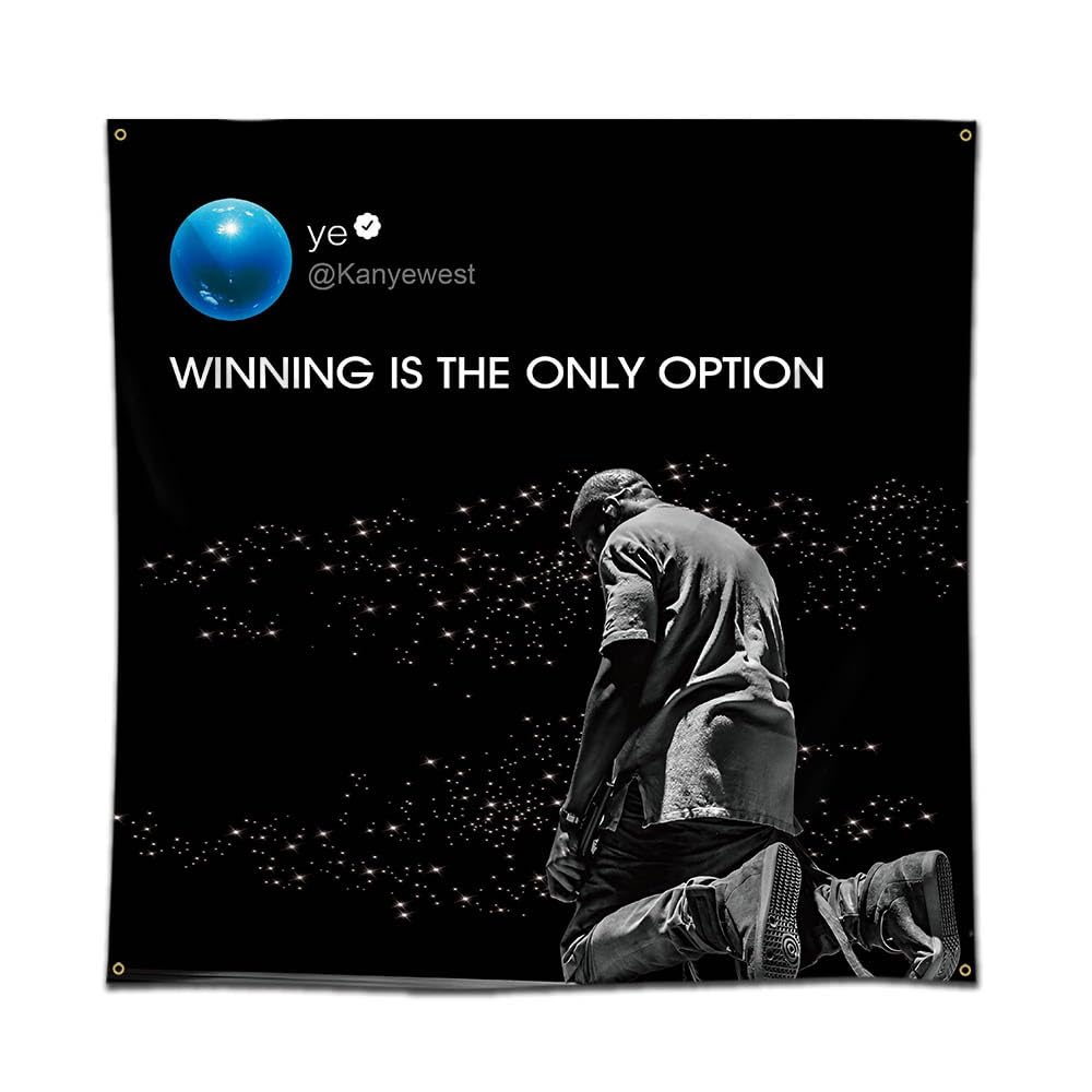 Bandera Eksent Rapper Winning Is The Only Option 122x122 Cm