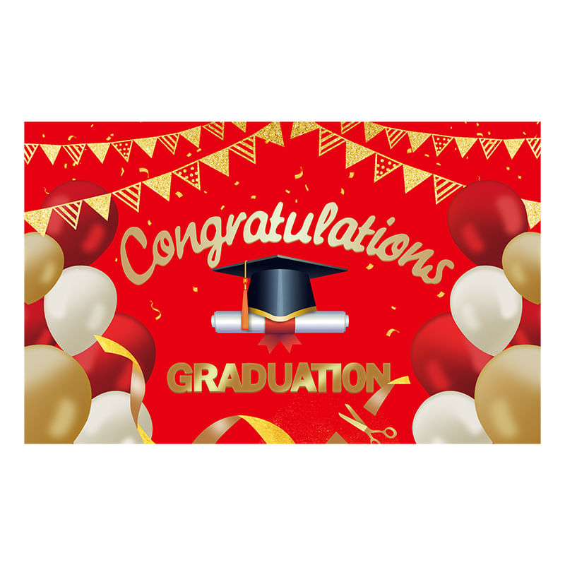 Tapeçaria, Parabéns, Formatura, 180x110cm, Microtecido