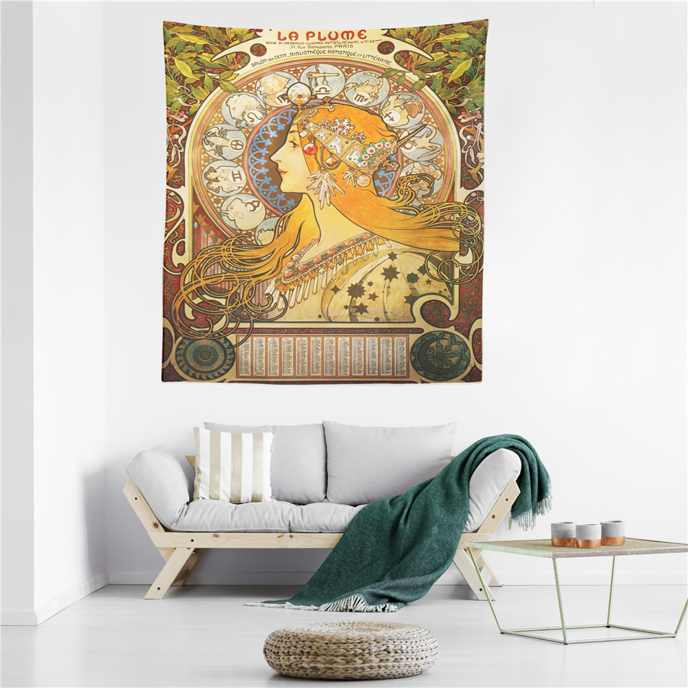 Tapeçaria De Parede Mythology Beauty Microfabric 150x100cm