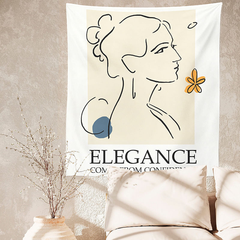 Estética De Sala De Parede Tapestry Elegance Beauty 150x100cm
