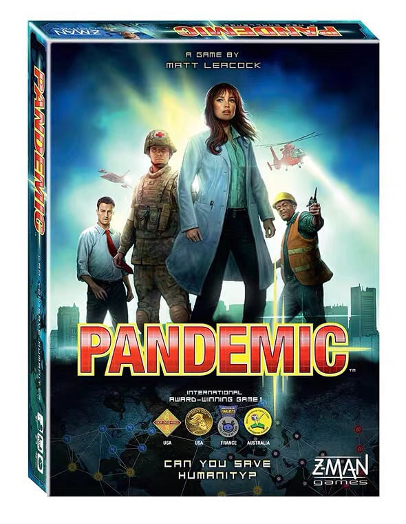 Card Game Pandemics Fun Family Para Adultos, Adolescentes E Crianças