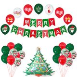 Kit De Balão De Natal, 29 Unidades De Látex, Confete, Folha De Confete, Festa