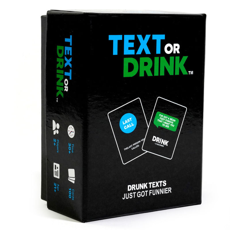 Card Game Textors Drinks Fun Family Para Adultos, Adolescentes E Crianças