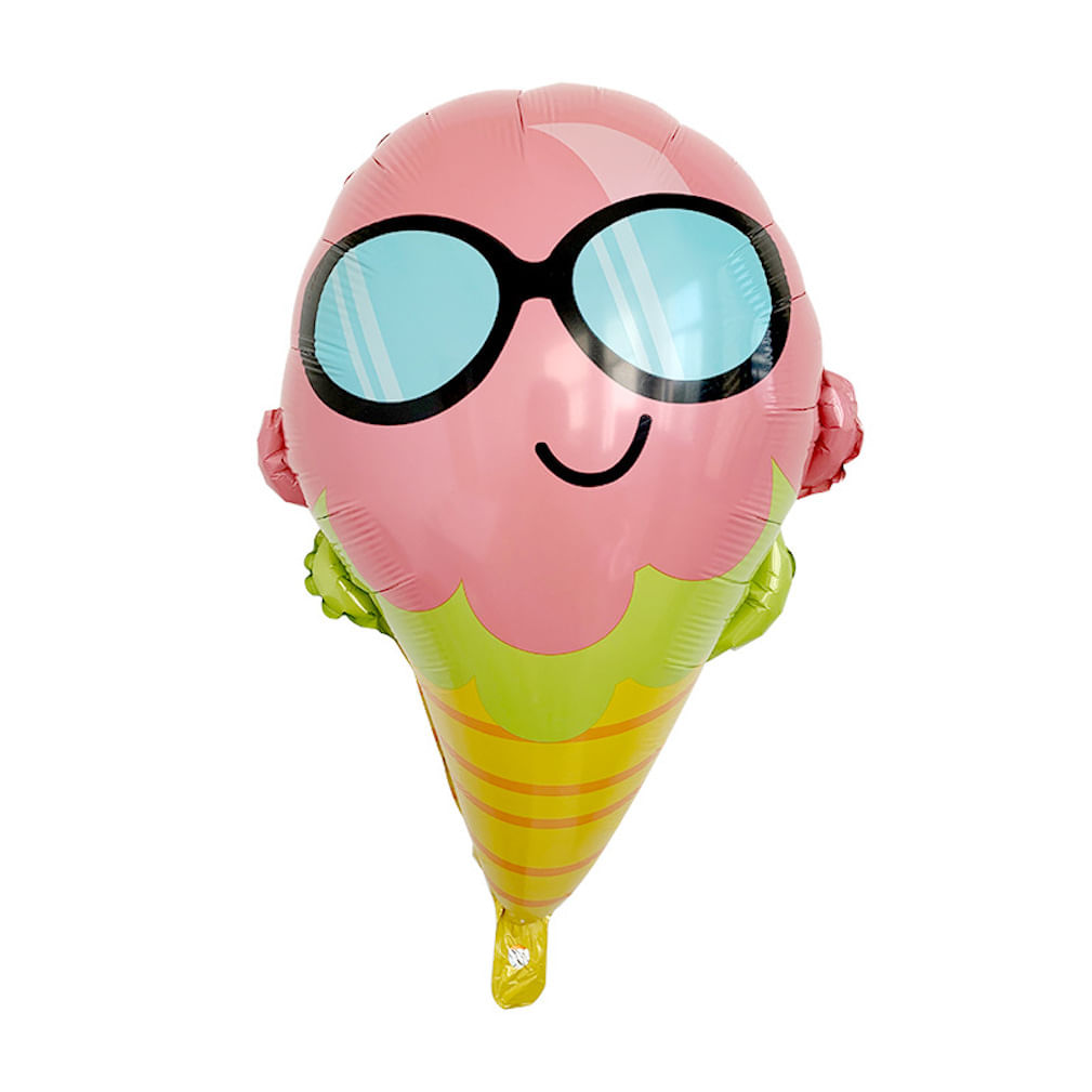 Sorvete Balloon Mylar Para Crianças De 1º Aniversário 51x66cm