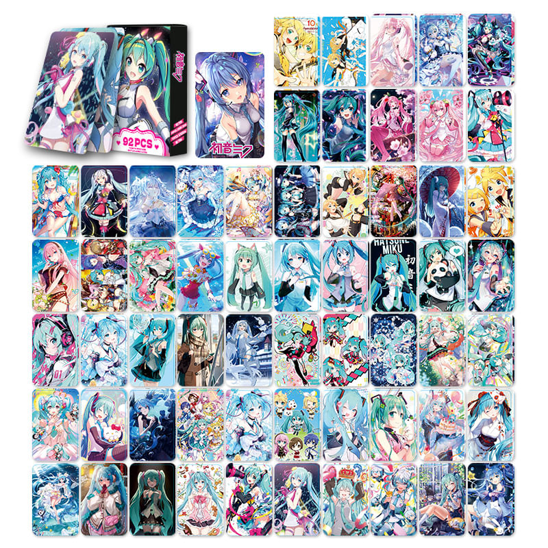 Cartões Postais Hatsune Miku Anime Lomos Cards 92 Unidades/pacote