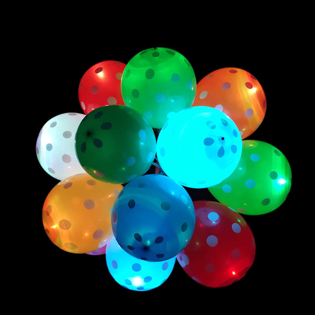 Festa De Festival De Balões Led, 100 Unidades Com Bastão De 12 Polegadas