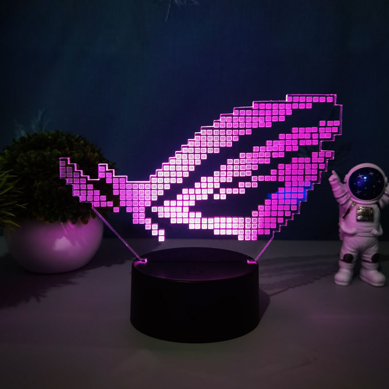 Mudança De Cor Da Luz Noturna Led 3d Para Crianças - Repúblicas De Jogadores