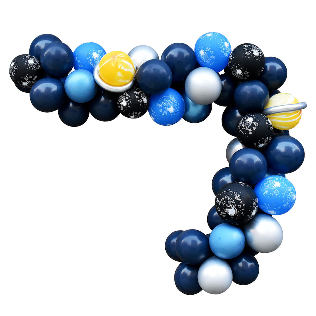 Kit Party Balloon Arch Garland 113 Unidades De Balões De Látex Azuis