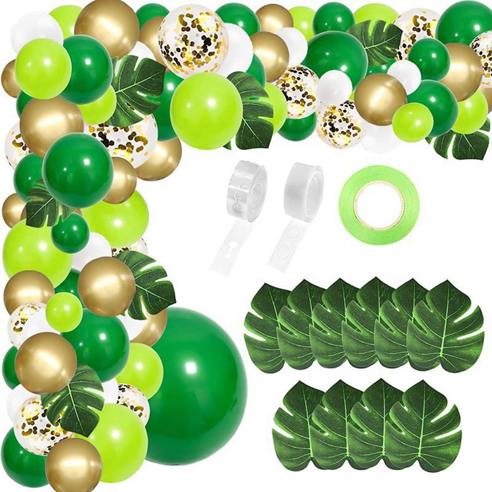 Kit Party Balloon Arch Garland, 134 Unidades De Látex Com Tema De Dinossauro