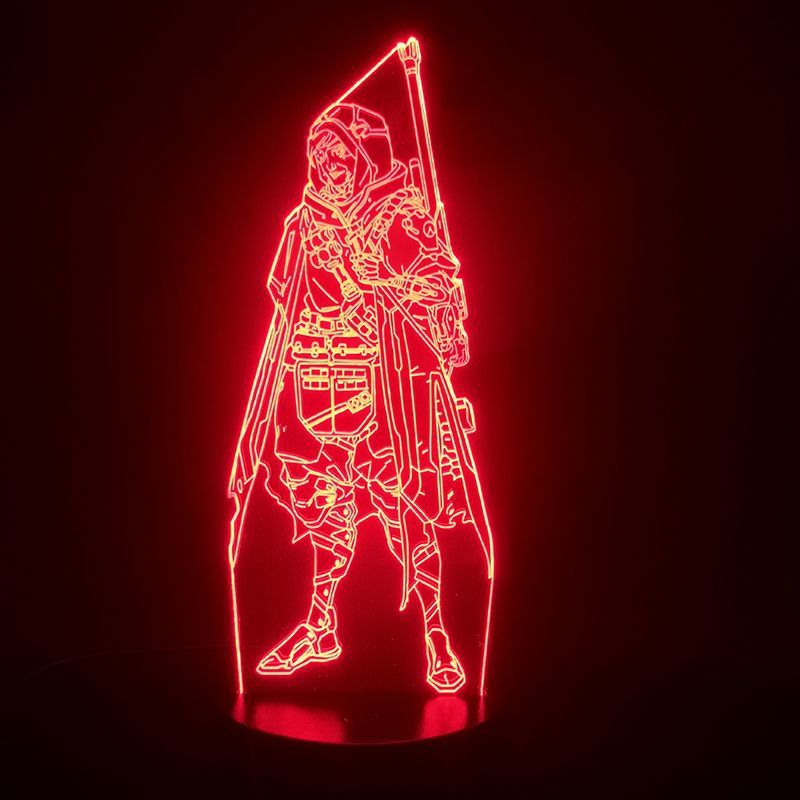 Luz Noturna Led 3d Overwatchs Anas Color Changing Para Crianças