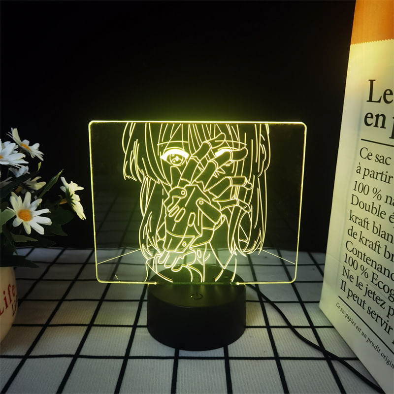 Luz Noturna Led 3D Violets Evers Gardens Violets Evergardens