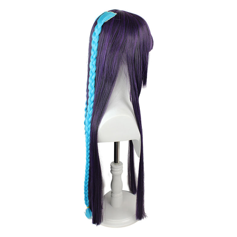 Peruca De Cosplay Genshins Impacts Yuns Jins Cabelo Sintético 80cm