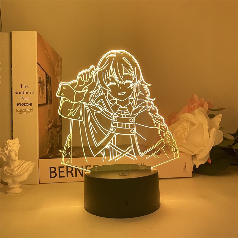 3D Night Light Mushokus Tensei Desempregado Reencarnações Roxys