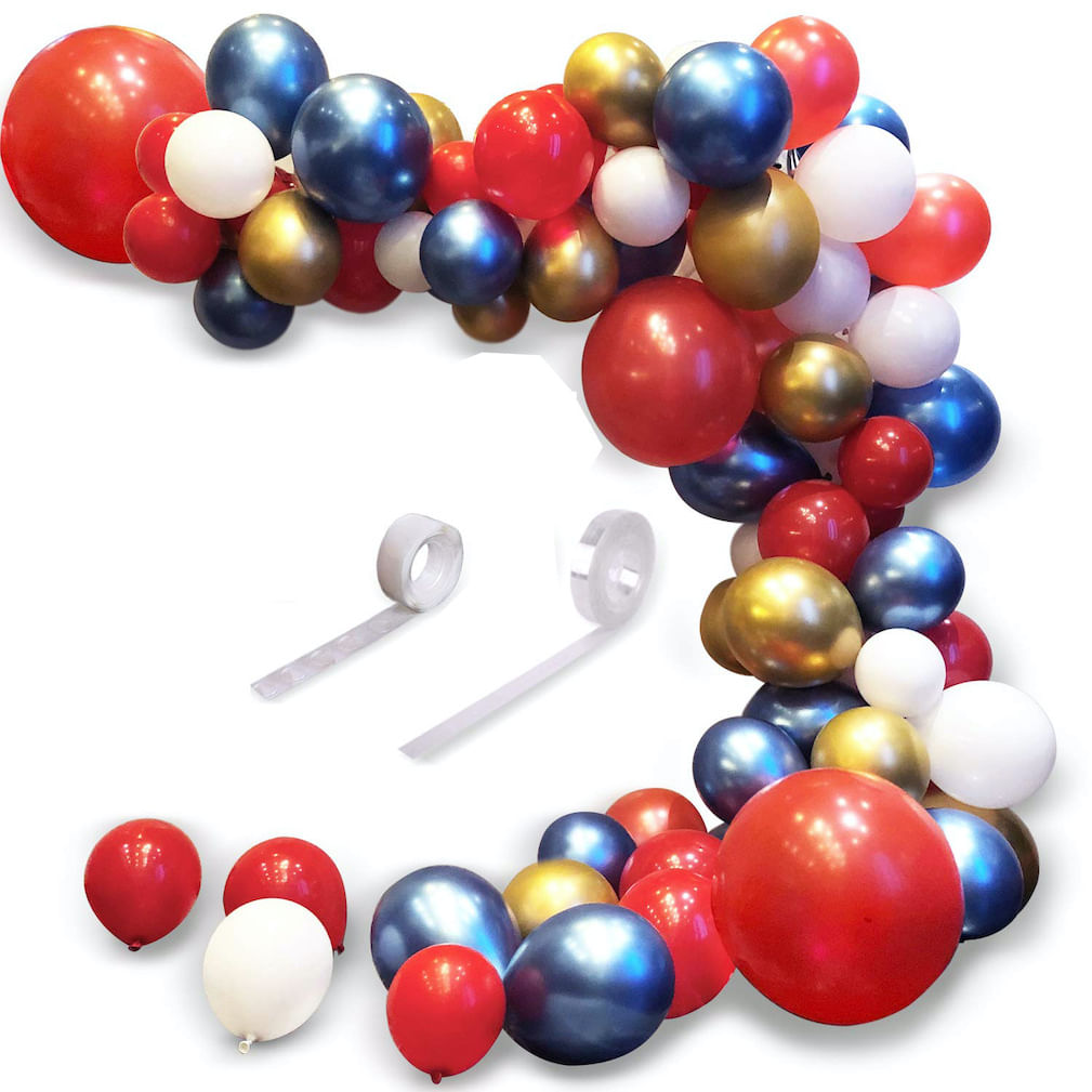 Kit Party Balloon Arch Garland, 87 Unidades De Confetes De Látex