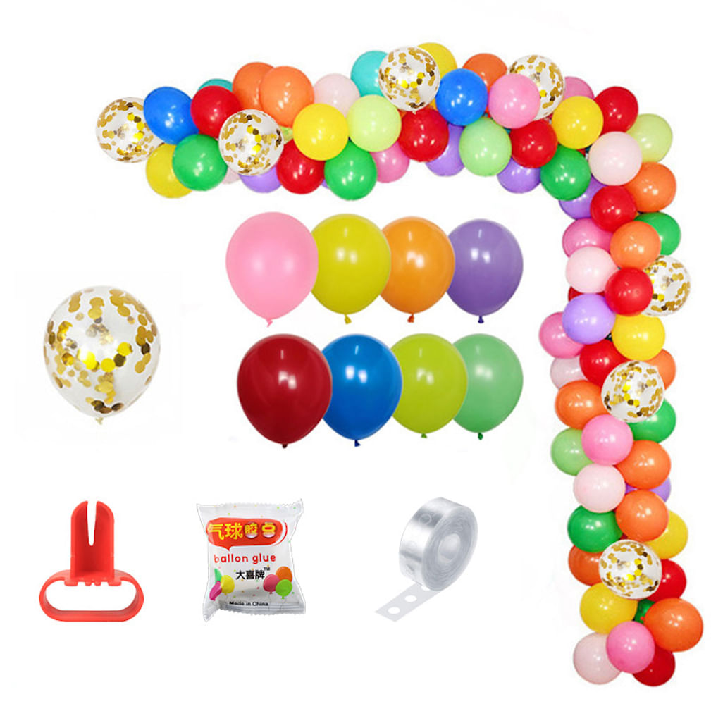 Kit Party Balloon Arch Garland, 212 Unidades De Confetes De Látex