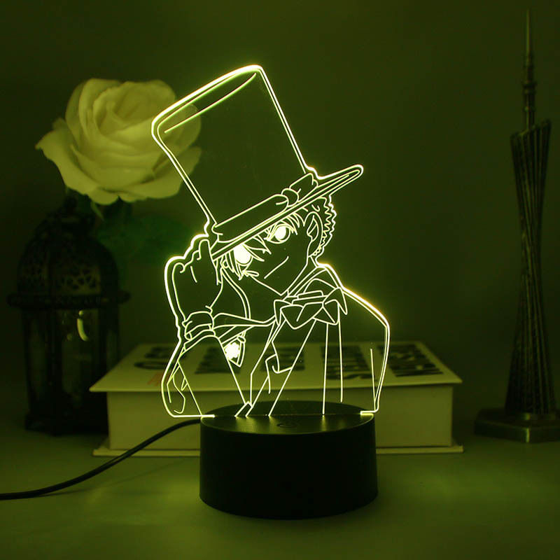 Luz Noturna Led 3d Kids Detetive Conan Phantoms Thiefs