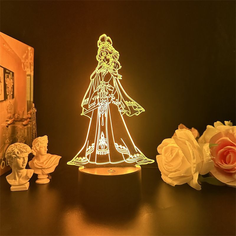Night Light Identitys Bloodys Queens 3d Com Mudança De Cor