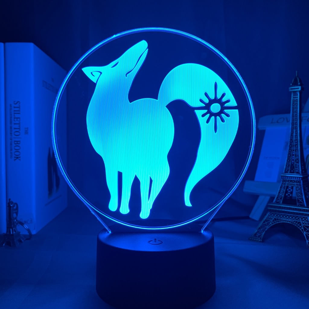 Luz Noturna 3D Led Seven Deadly Sins Greeds Color Changing