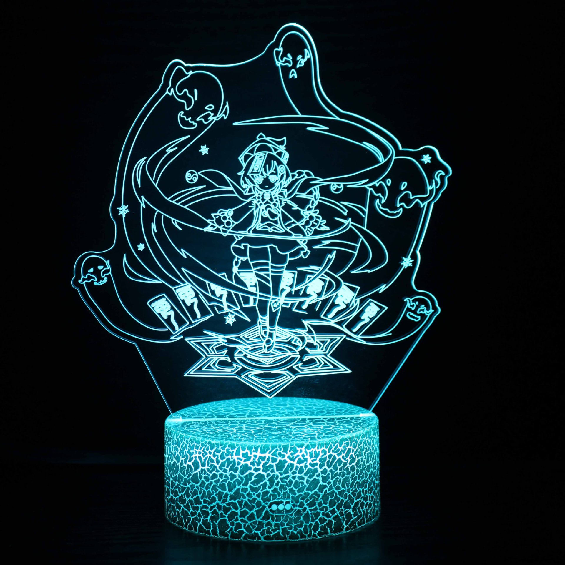 Luz Noturna Plants Vs Zombies Qiqis 3d Com Mudança De Cor