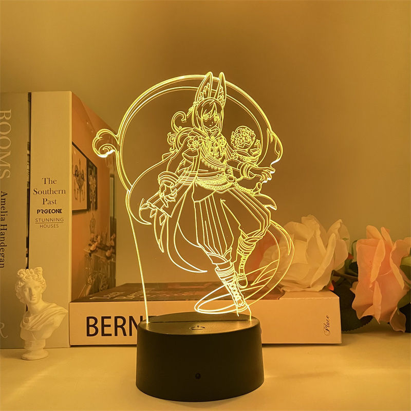 Luz Noturna Led 3d Plants Vs Zombies Tighnaris Que Muda De Cor