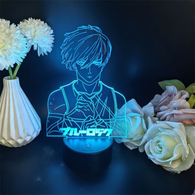 Led 3d Night Light Blues Locks Rins Itoshis Color Changing