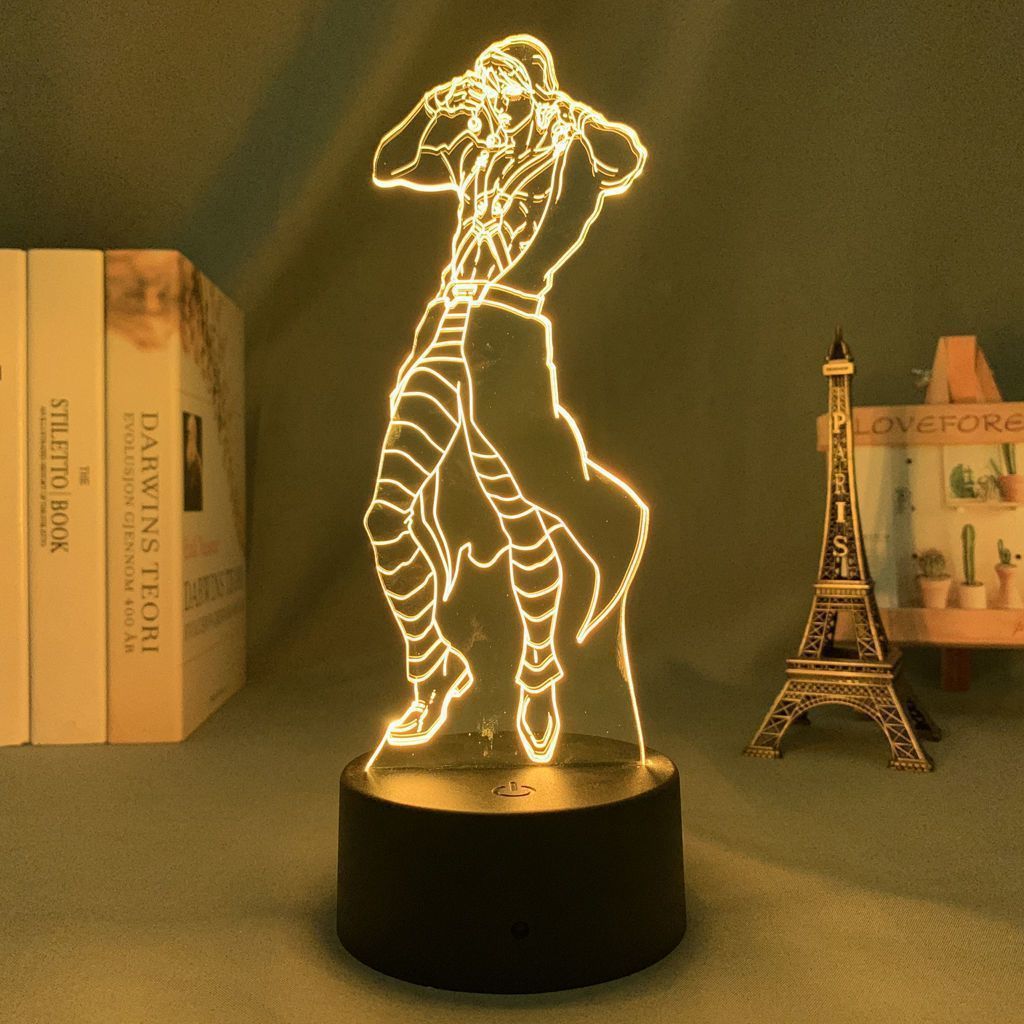 Luz Noturna Led 3d Jojos Bizarres Adventures Risottos Neros