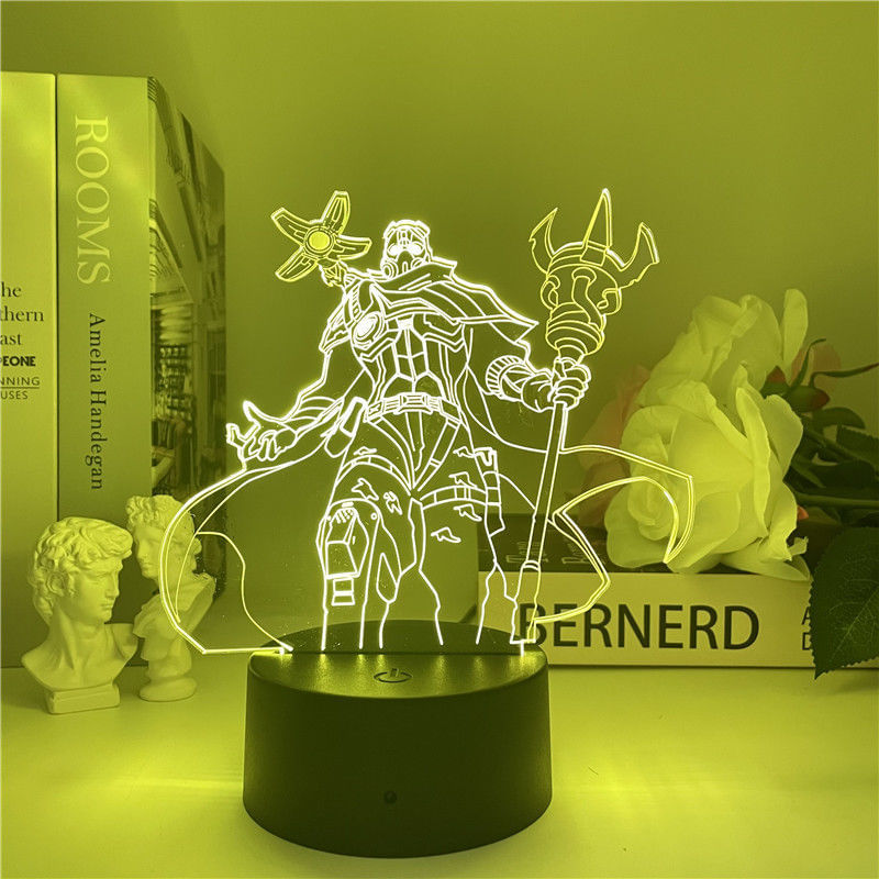 Luz Noturna Led 3d Lols Mechanicals Overlords Color Changing