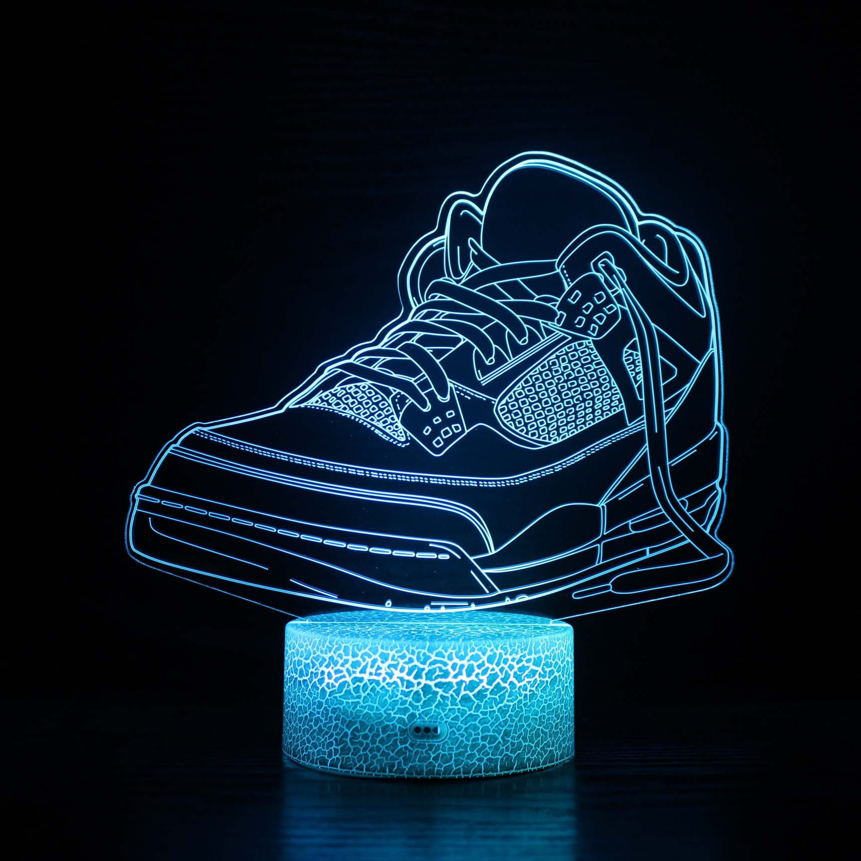 Calçados Esportivos De Mudança De Cor Led 3d Com Luz Noturna Para Crianças