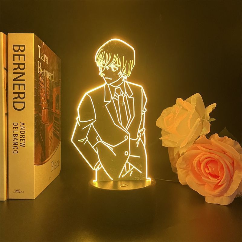 Luz Noturna, Led 3D, Mudança De Cor Do Toro Do Detetive Conan Amuro