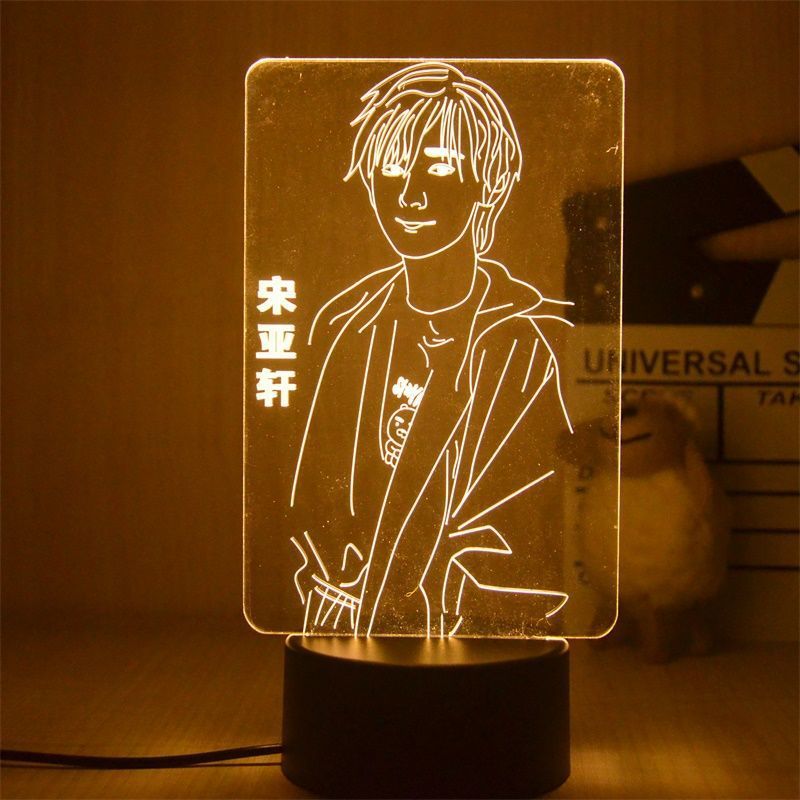 Night Light Tnts Alexs 3d Led Com Mudança De Cor Para Crianças