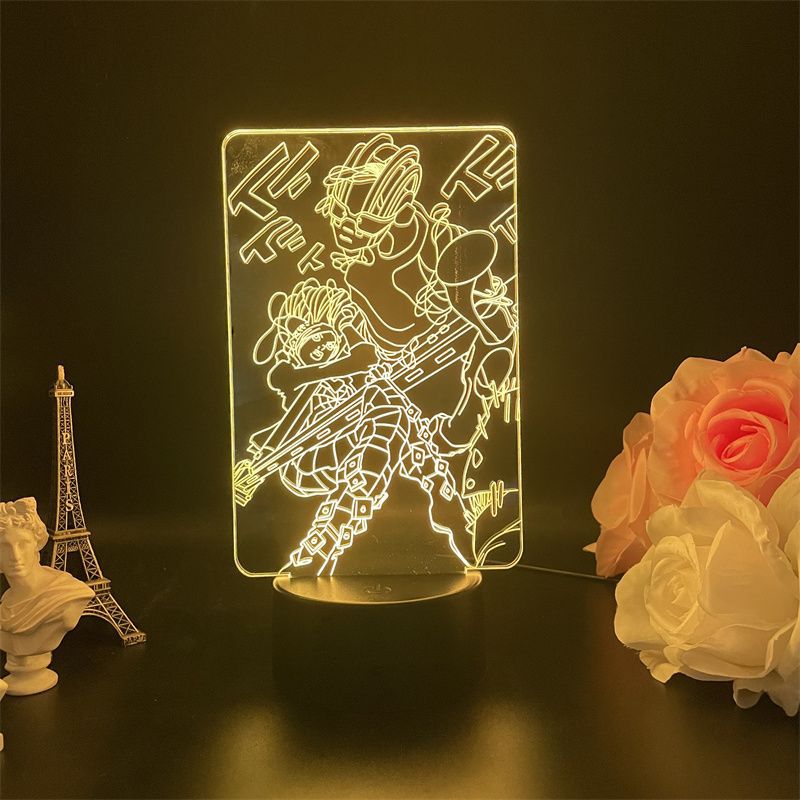 Luz Noturna Led 3d Jojo's Bizarre Adventures Jolyne Cujoh