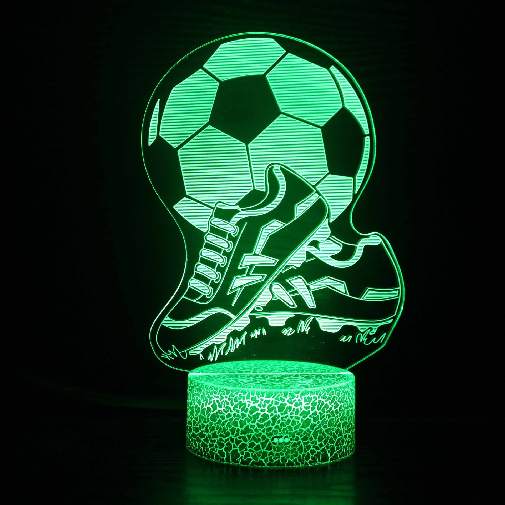 Calçados Esportivos De Futebol Com Luz Noturna Led 3d Que Mudam De Cor