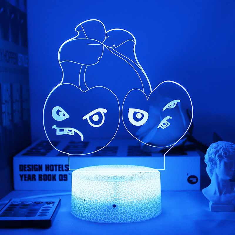 Luz Noturna Led 3d Plants Vs Zombies Que Mudam De Cor Para Crianças