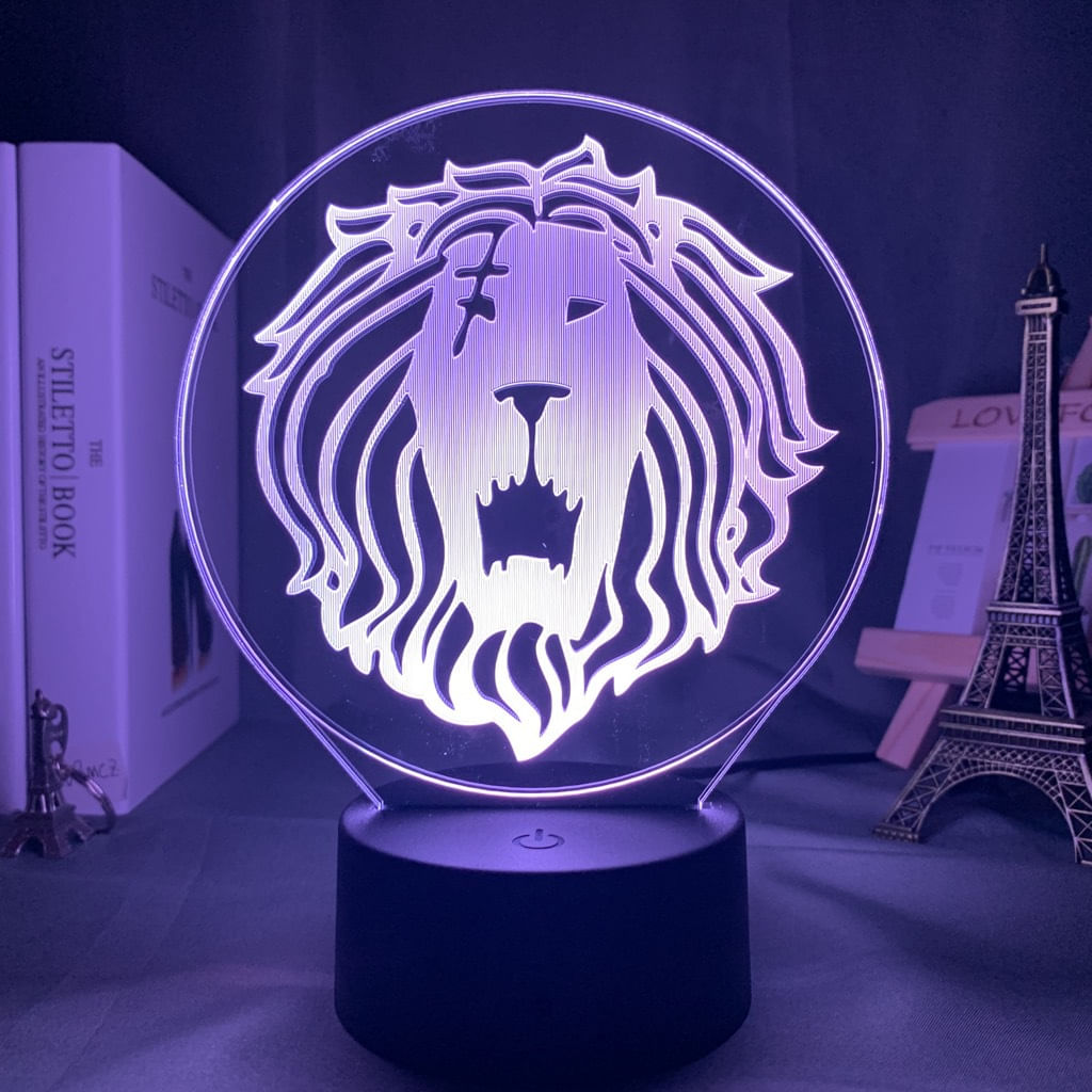 Luz Noturna 3d Led Seven Deadly Sins Superbias Color Change
