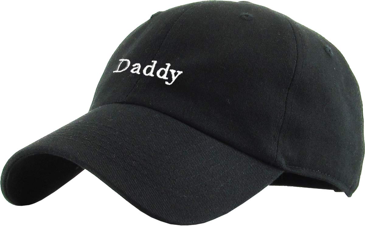 Gorra Kbethos Daddy Dad Ajustable De Algodón Negra