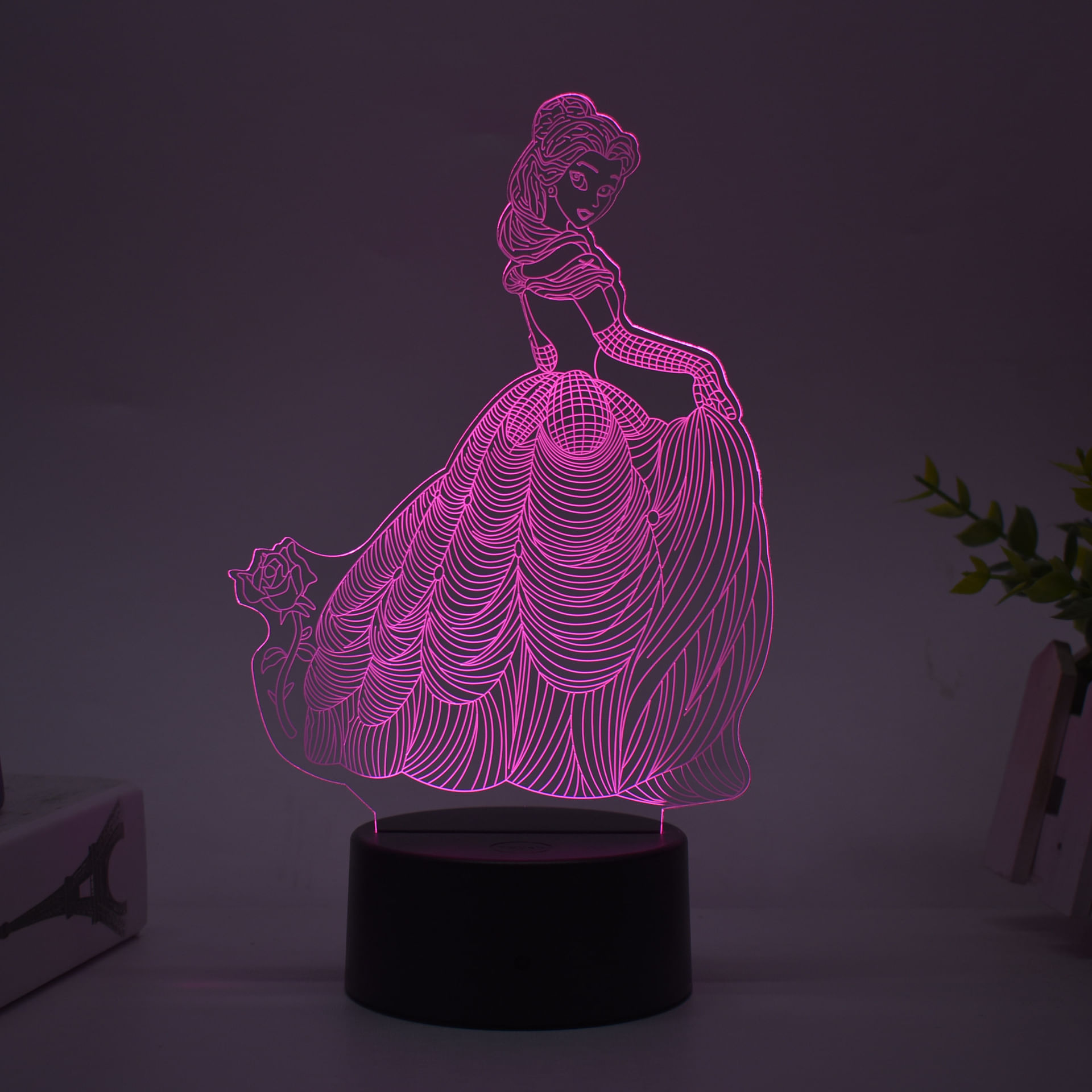 Luz Noturna Led 3d Que Muda De Cor Para Crianças E Belezas