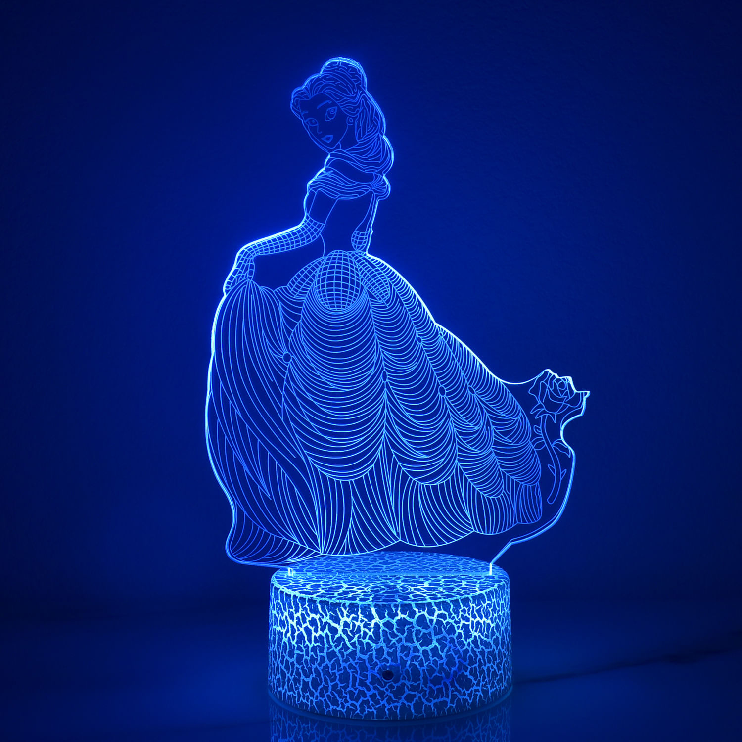 Luz Noturna Led 3d Que Muda De Cor Para Crianças E Belezas