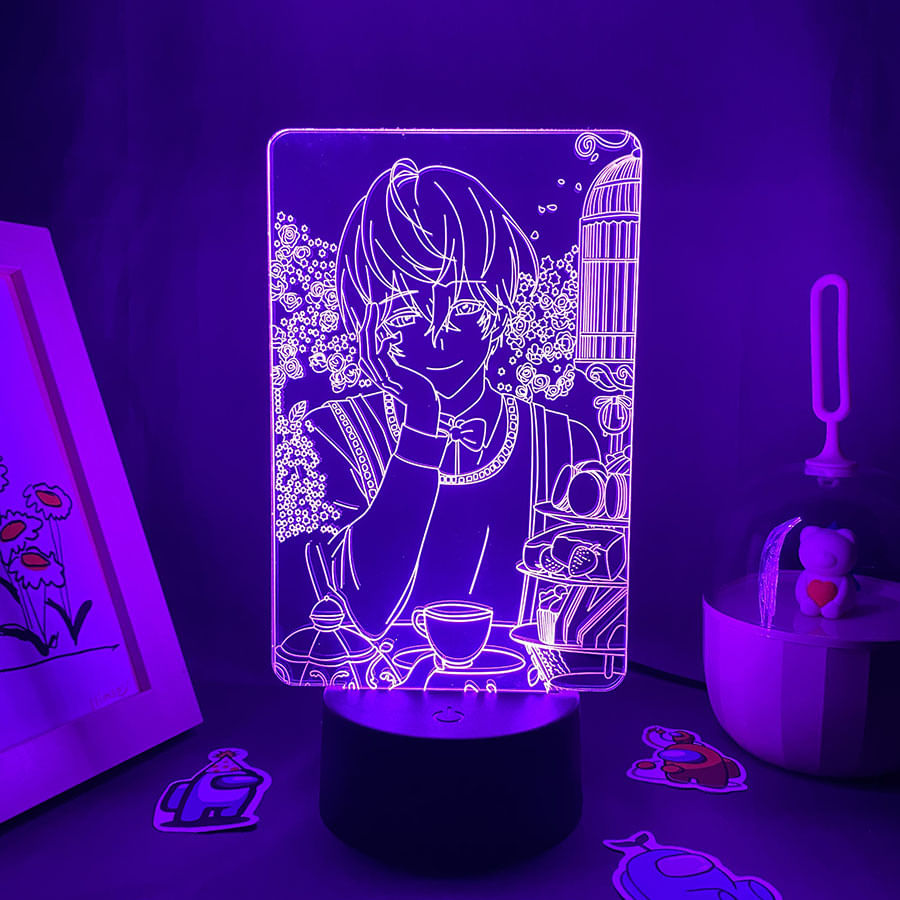 Luz Noturna Led 3d Mystics Messengers Jins Zhixus Color Chan