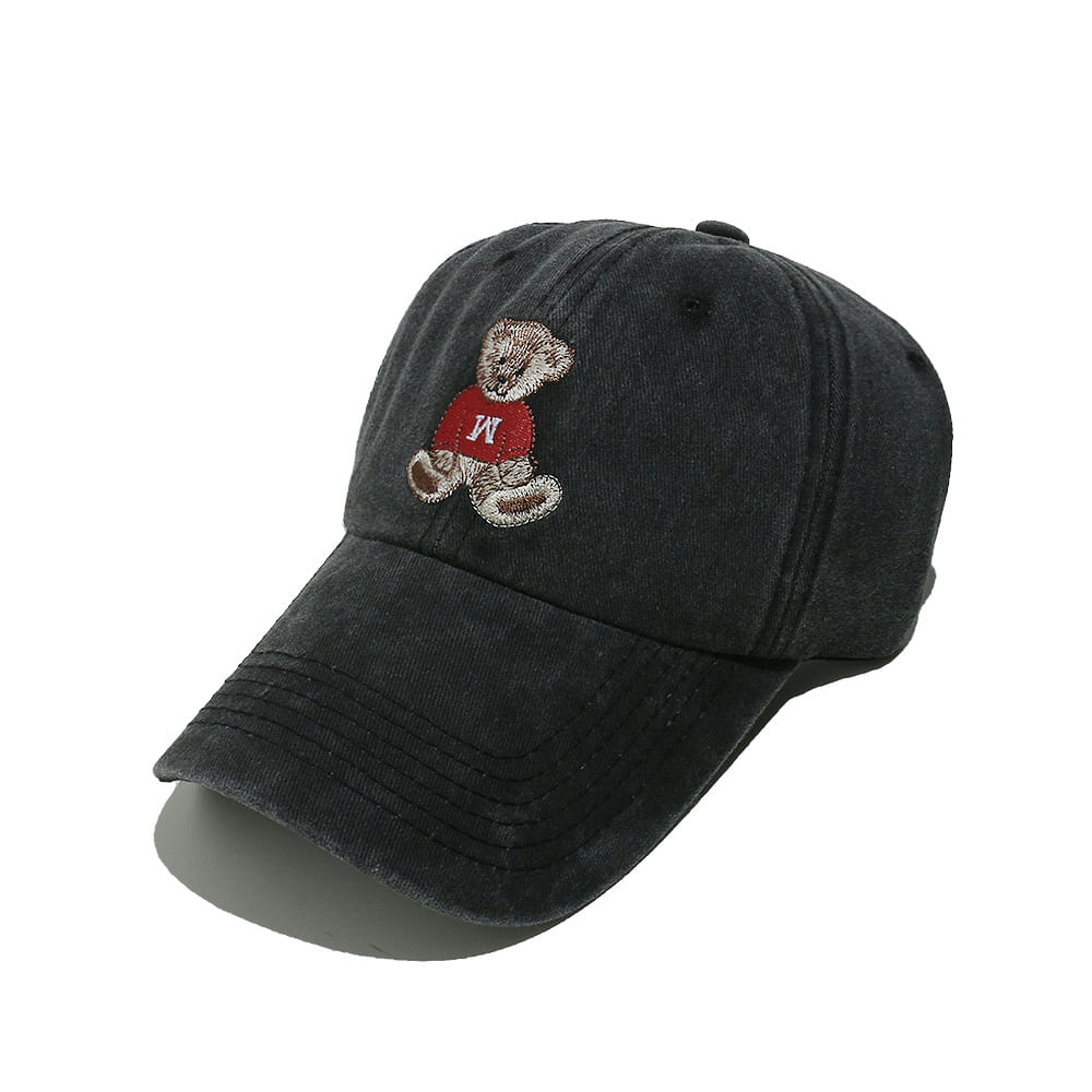 Boné De Beisebol De Algodão Lavado Carto Cute Bear Bordado