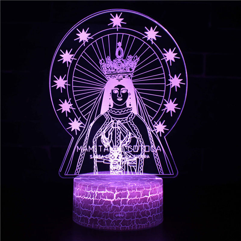 Led Night Light Crowneds Queens 3d Que Muda De Cor Para Crianças