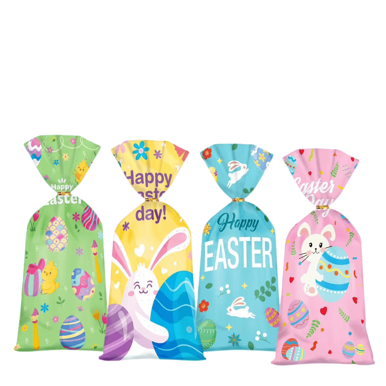 Bolsa De Presente Easter Clear Opp Candy Treat 13 X 27,5 Cm 50 Unidades